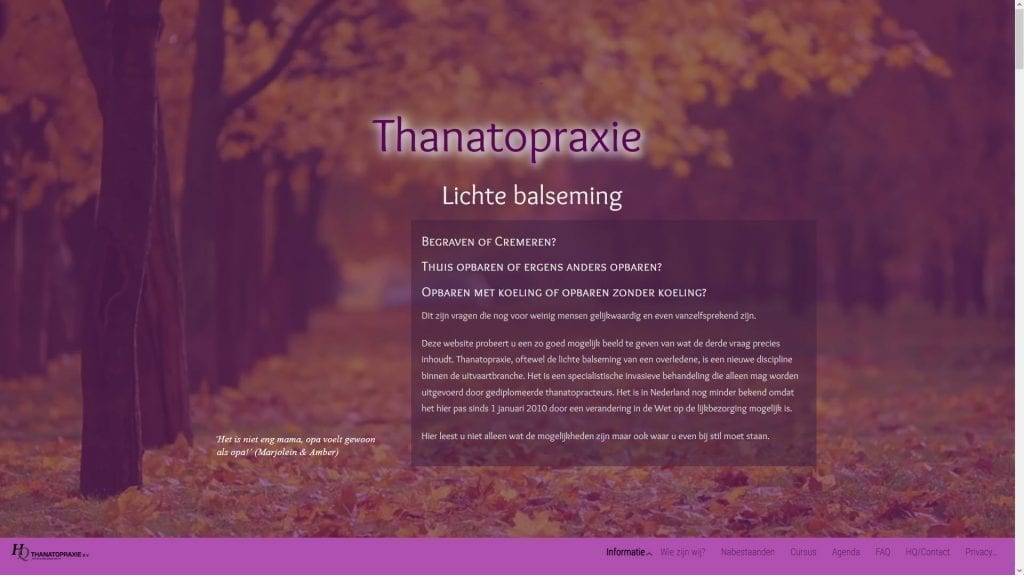 Website HQ-Thanatopraxie